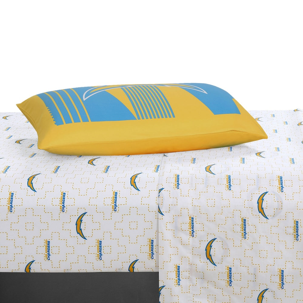 Los Angeles Chargers twin bedding set sheets