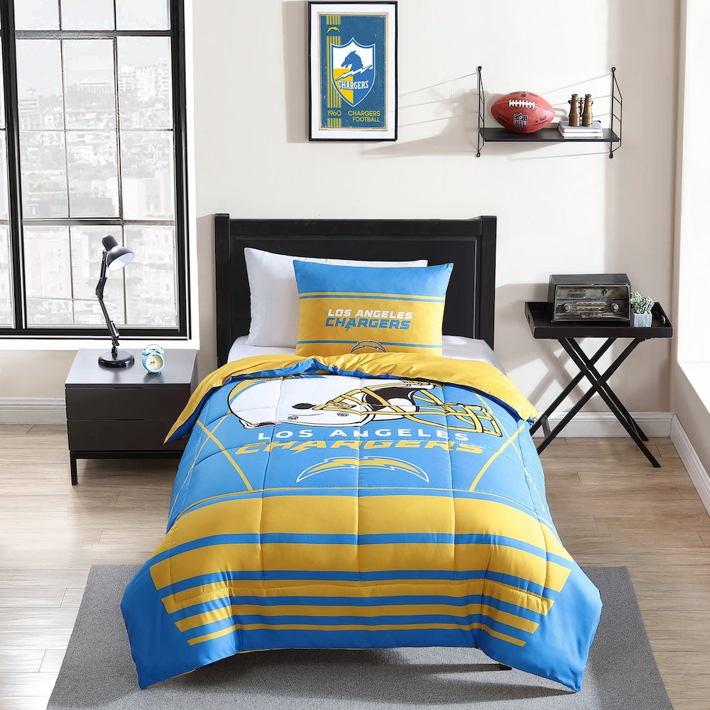 Los Angeles Chargers twin size comforter set