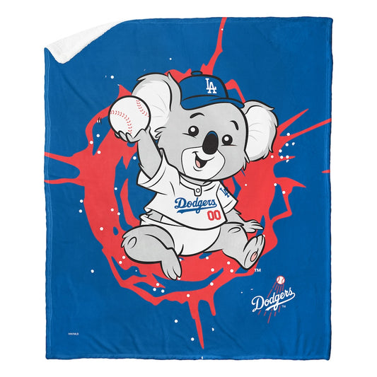 Los Angeles Dodgers MASCOT Sherpa Blanket