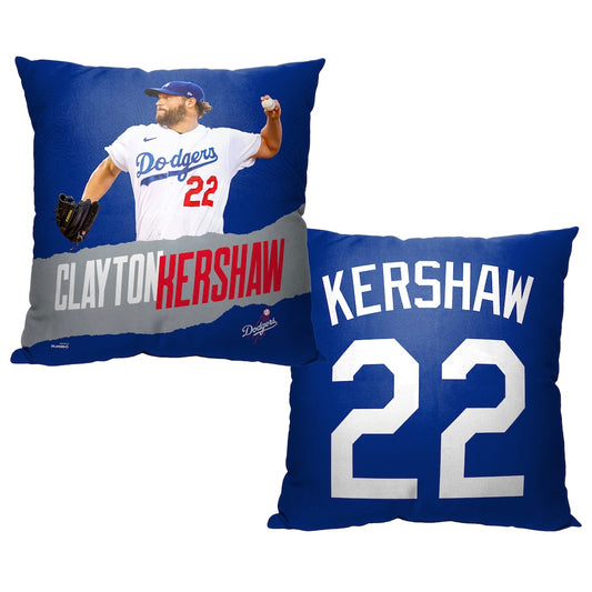 Los Angeles Dodgers Clayton Kershaw throw pillow