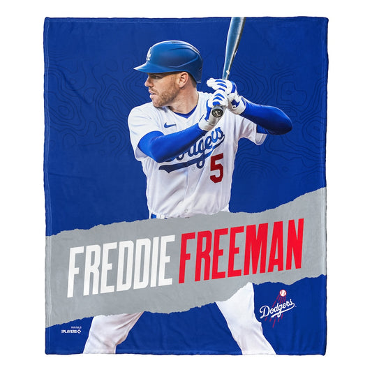 Los Angeles Dodgers Freddie Freeman silk touch throw blanket