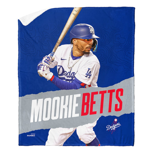 Los Angeles Dodgers Mookie Betts Sherpa Blanket