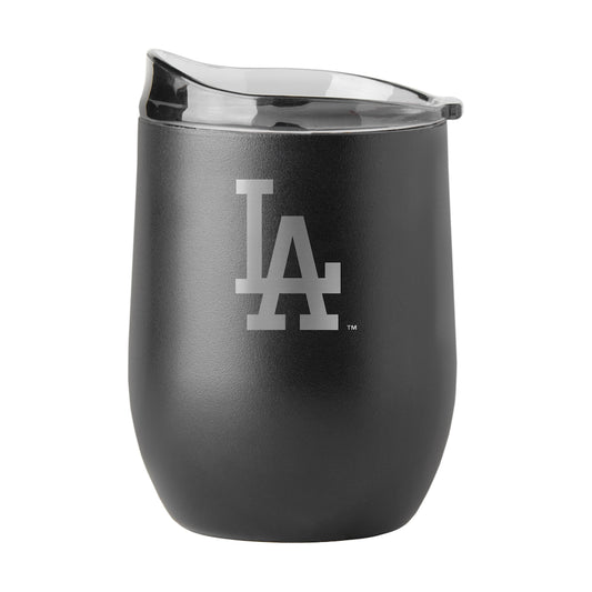 Los Angeles Dodgers black etch curved drink tumbler