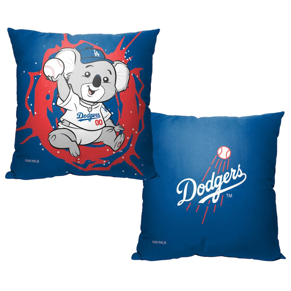 Los Angeles Dodgers MASCOT throw pillow