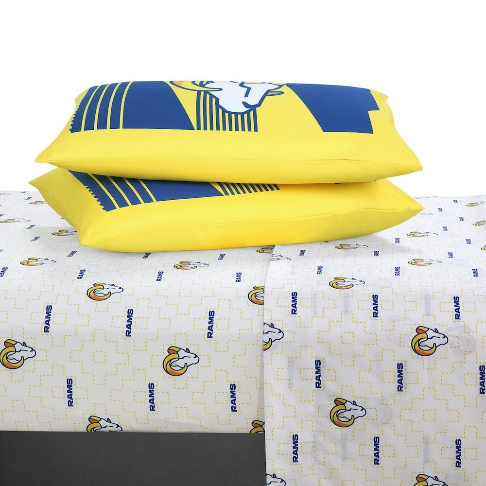 Los Angeles Rams bed in a bag sheets
