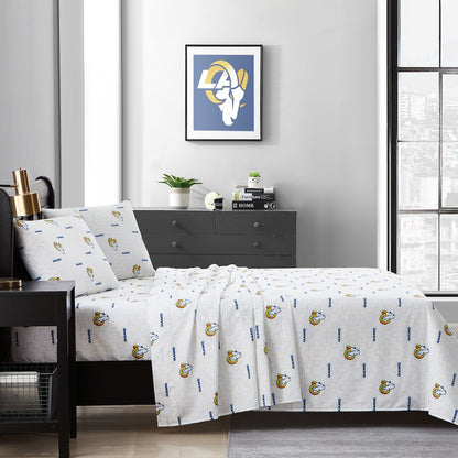 Los Angeles Rams queen full sheet set