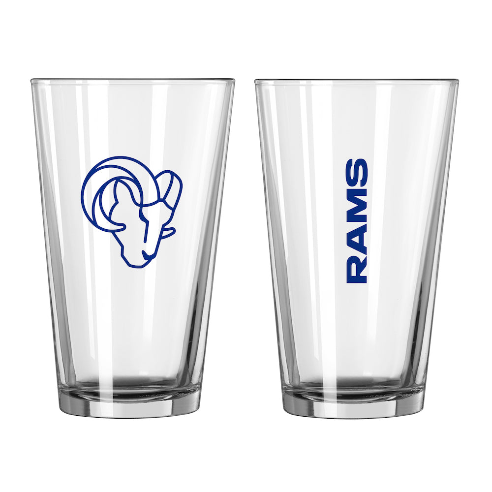 Los Angeles Rams pint glass