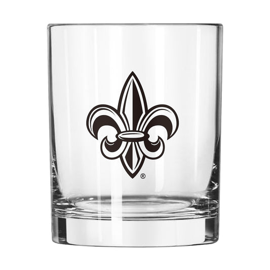 Louisiana Lafayette Ragin Cajuns Rocks Glass
