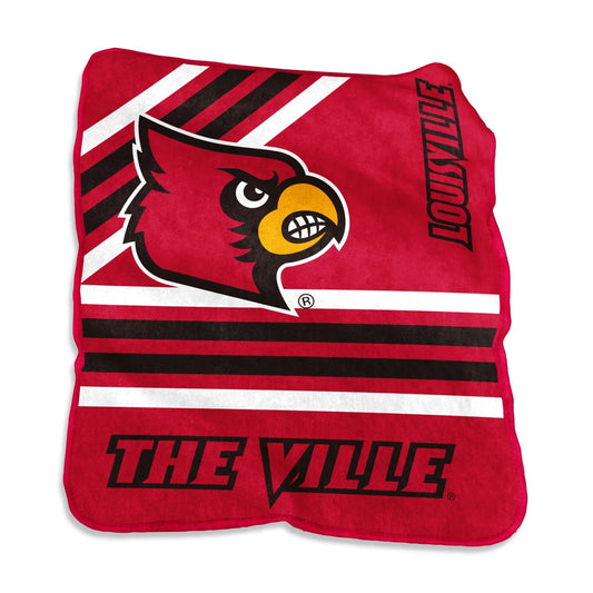 Louisville Cardinals Raschel throw blanket