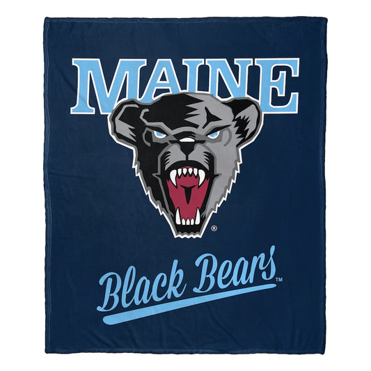 Maine Black Bears official silk touch throw blanket