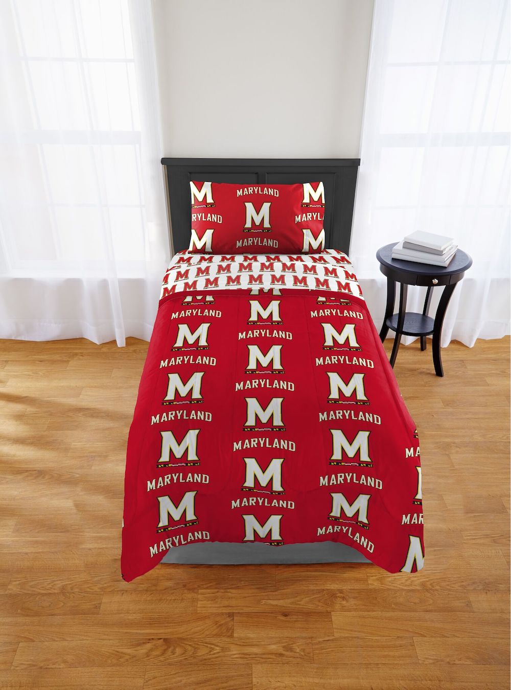 Maryland Terrapins twin size bed in a bag