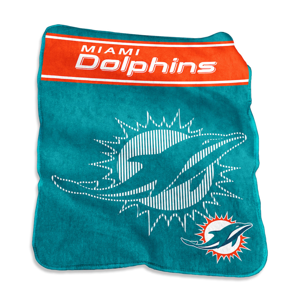 Miami Dolphins Large Raschel blanket
