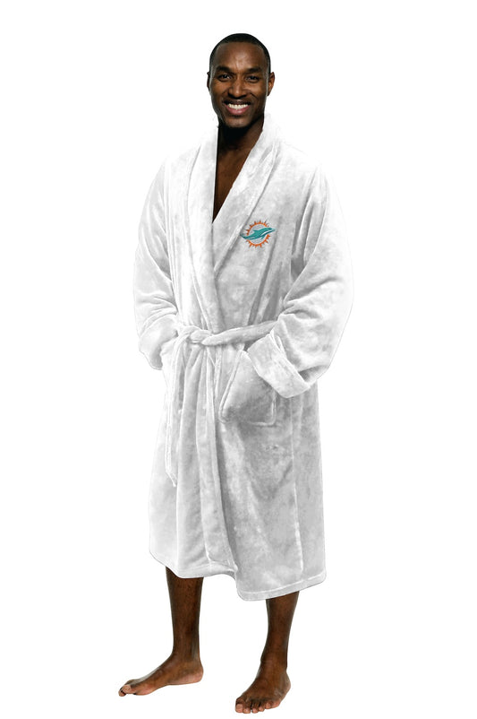 Miami Dolphins silk touch bathrobe
