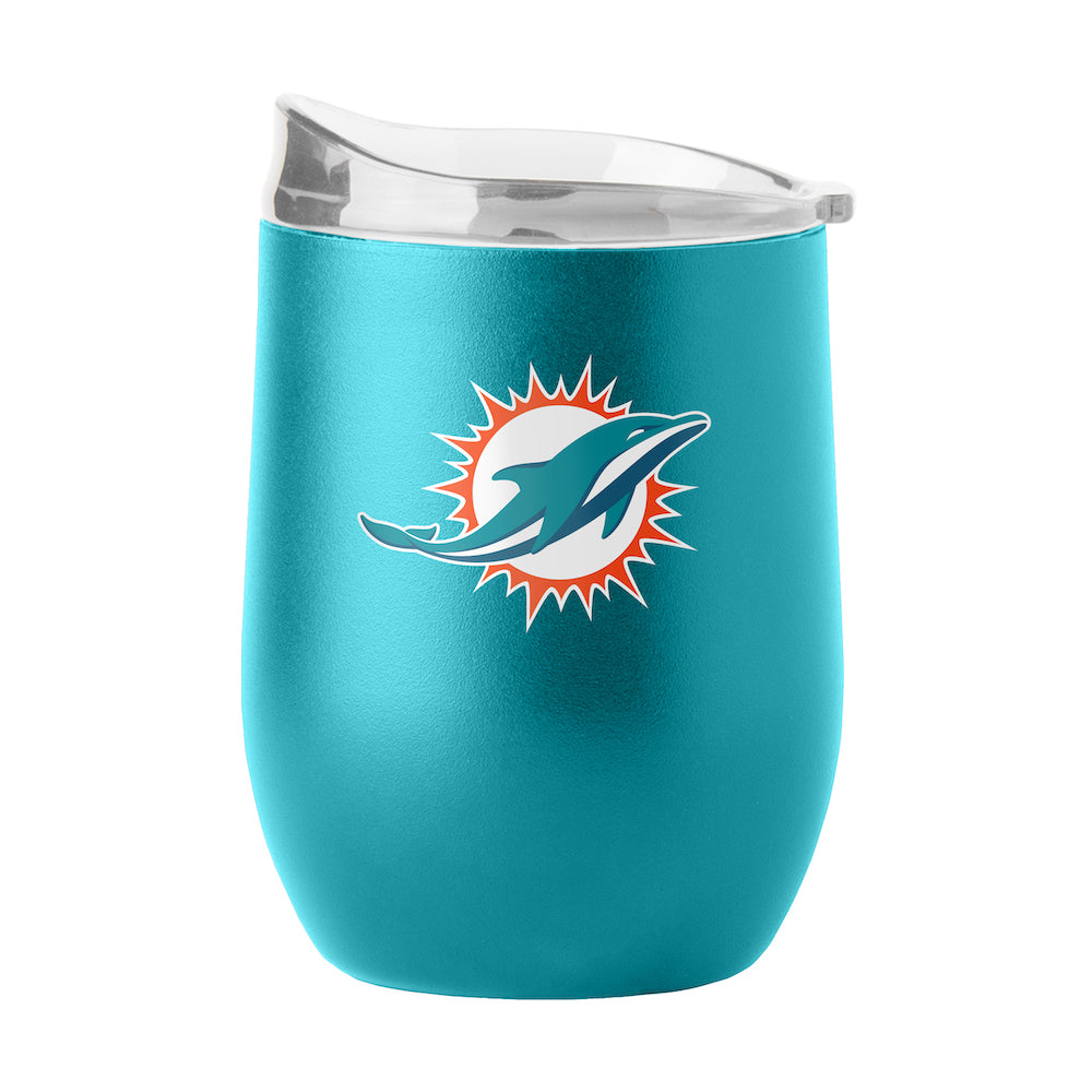 Miami Dolphins curved drink tumbler