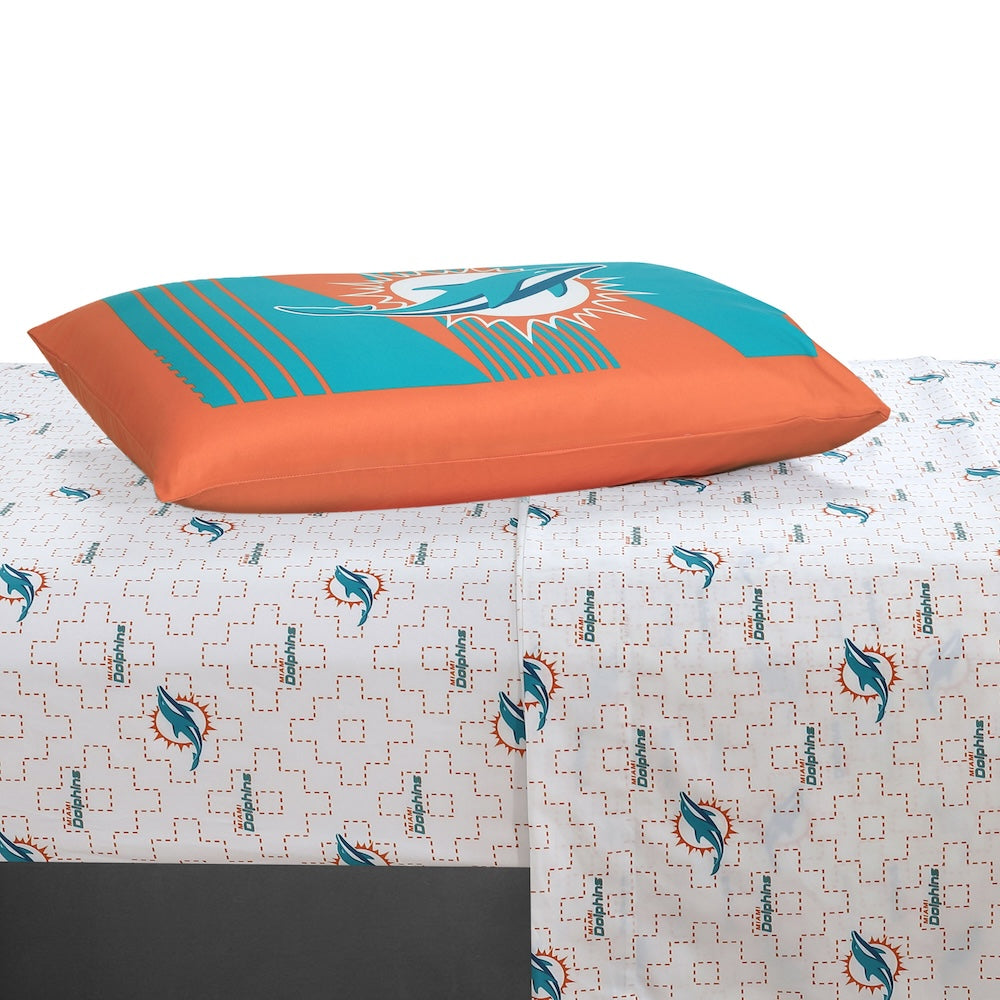 Miami Dolphins twin bedding set sheets