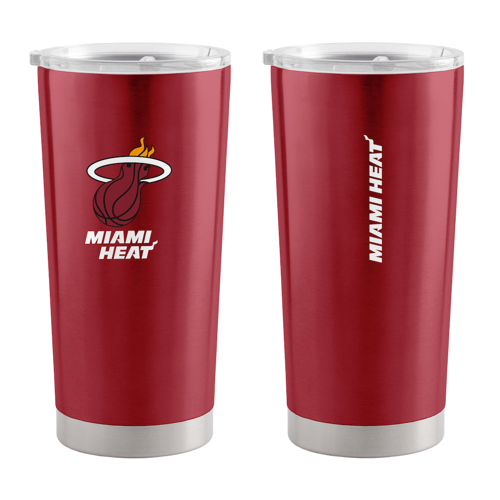 Miami Heat 20 oz stainless steel travel tumbler