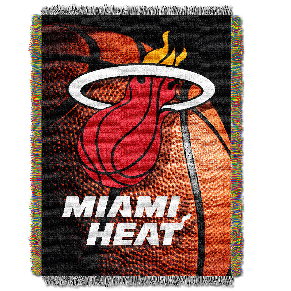 Miami Heat woven photo tapestry