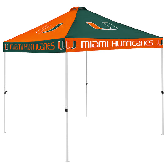 Miami Hurricanes checkerboard canopy