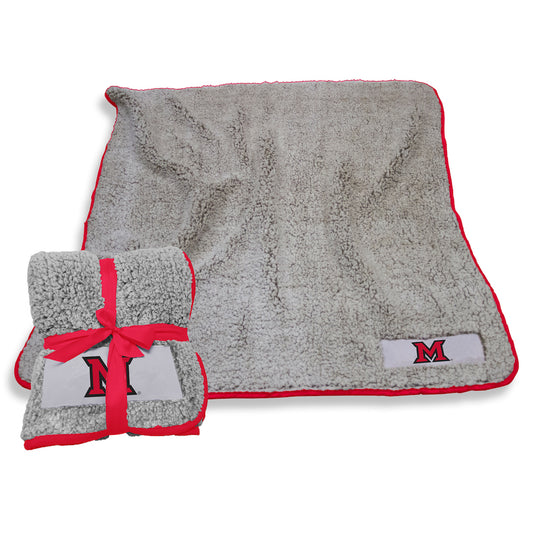 Miami of Ohio Red Hawks Frosty Fleece blanket