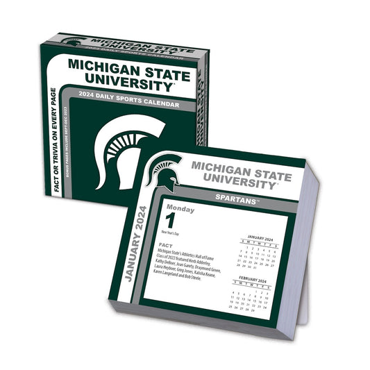 Michigan State Spartans 2024 Fact-A-Day Box Desk Calendar