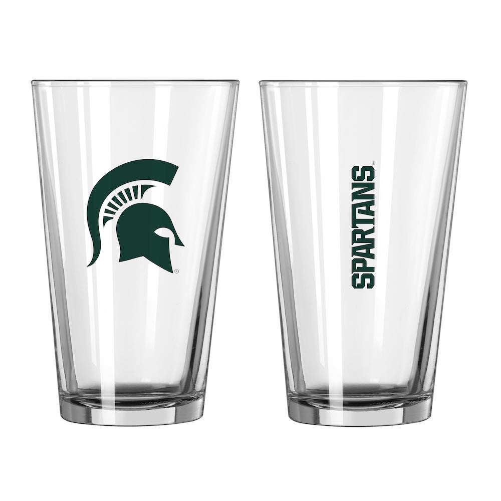 Michigan State Spartans pint glass