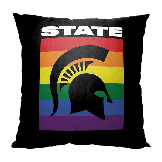 Michigan State Spartans PRIDE throw pillow