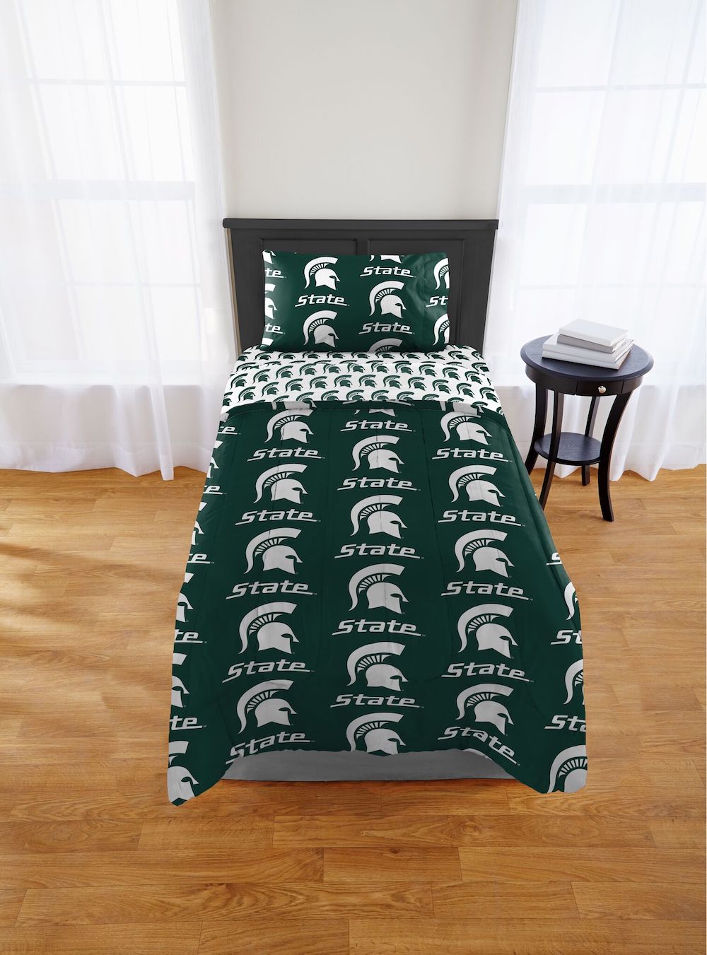 Michigan State Spartans twin size bed in a bag