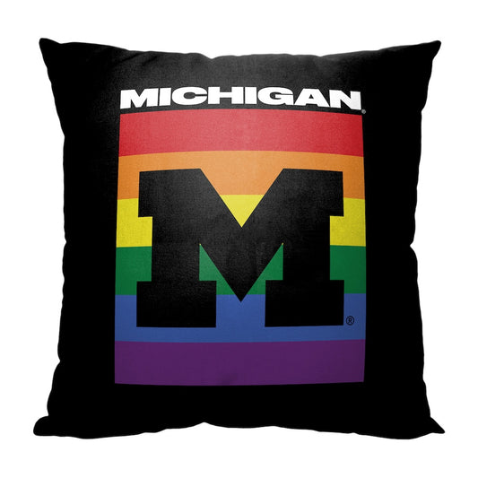 Michigan Wolverines PRIDE throw pillow