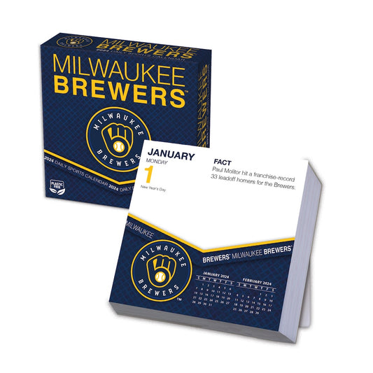 Milwaukee Brewers 2024 Fact-A-Day Box Desk Calendar