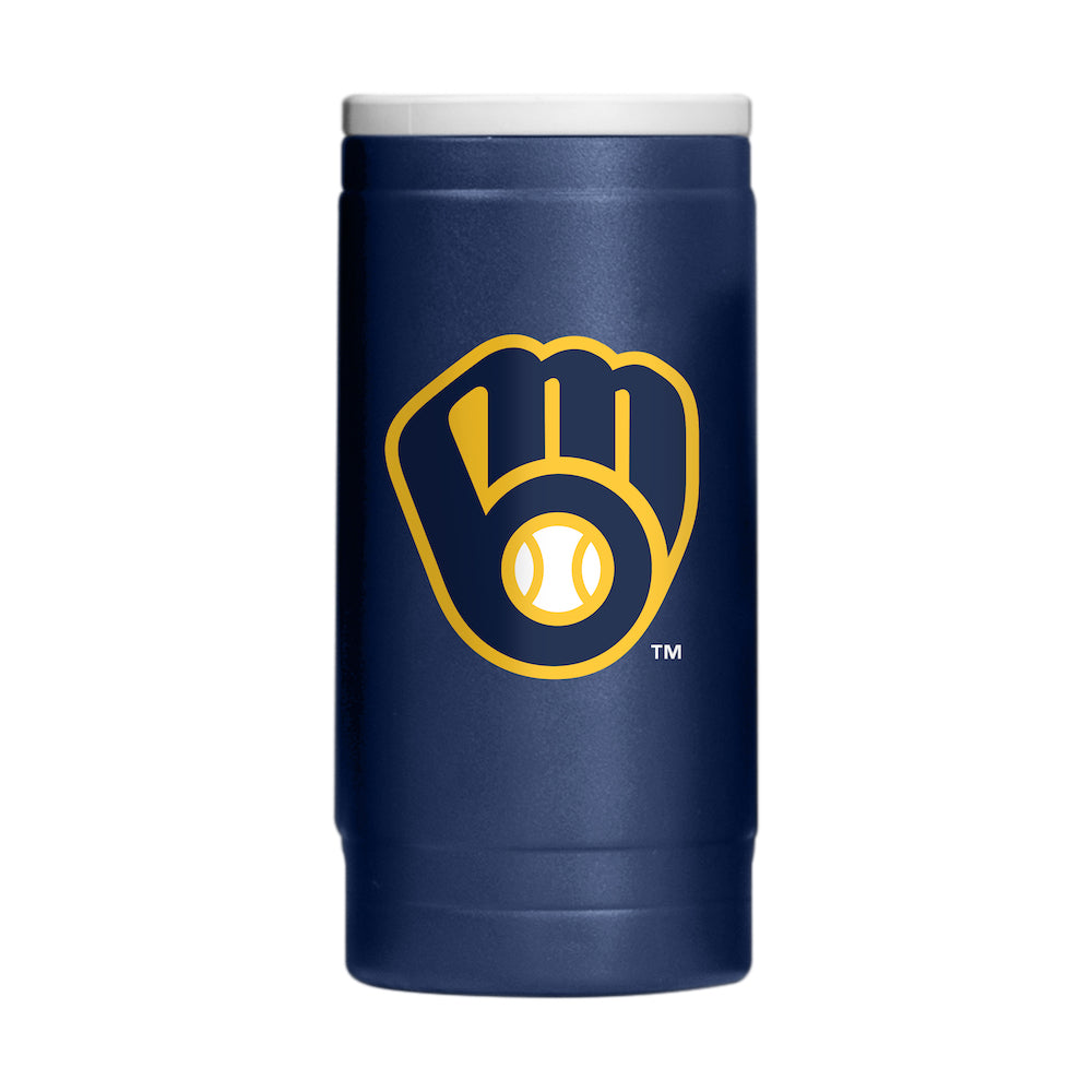 Milwaukee Brewers slim can cooler