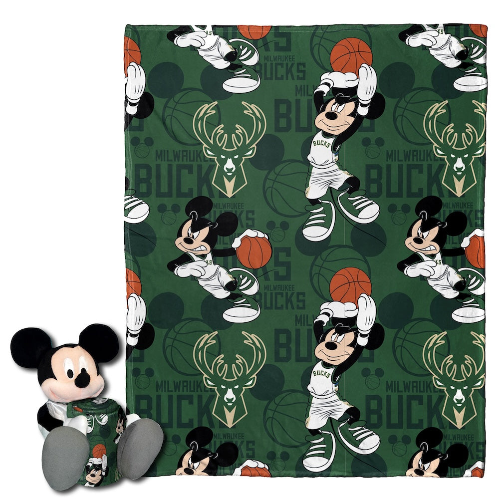 Milwaukee Bucks Mickey Mouse Hugger Toy