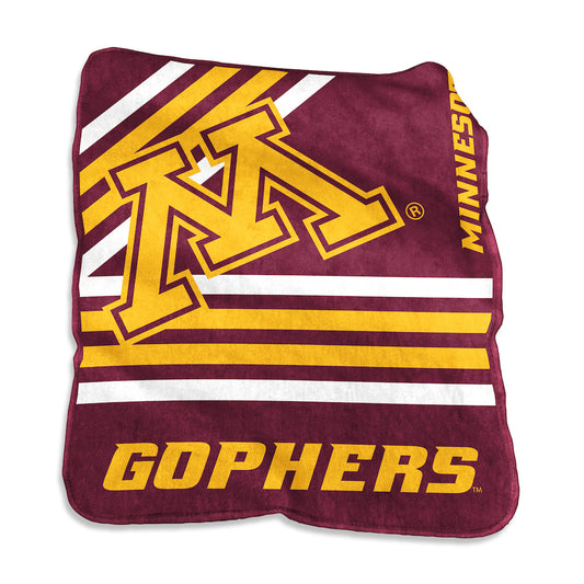 Minnesota Golden Gophers Raschel throw blanket