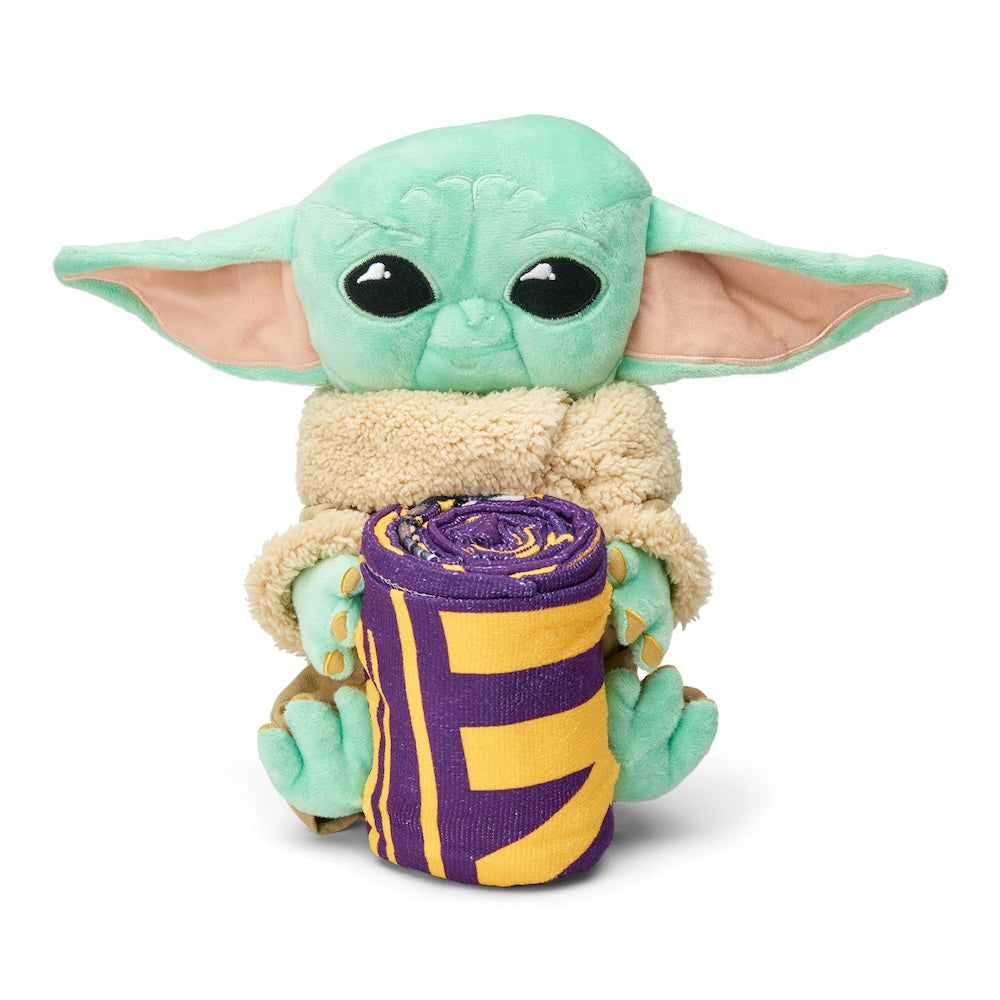 Minnesota Vikings Baby Yoda Hugger and Towel