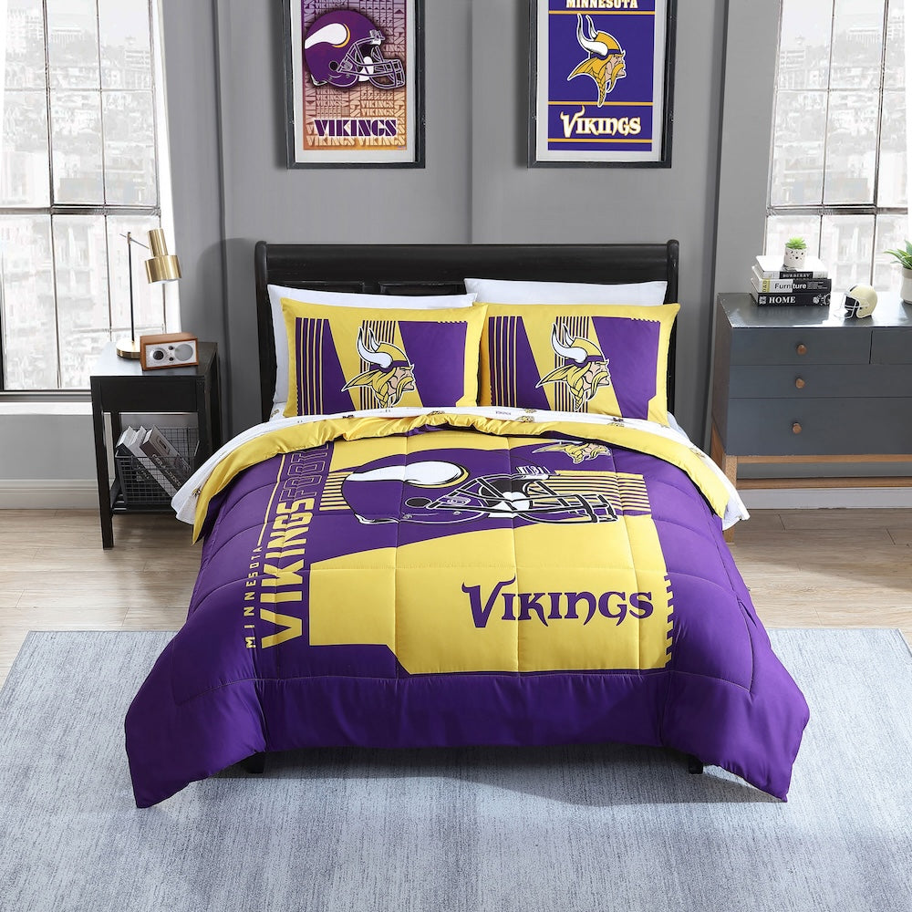 Minnesota Vikings full size bed in a bag