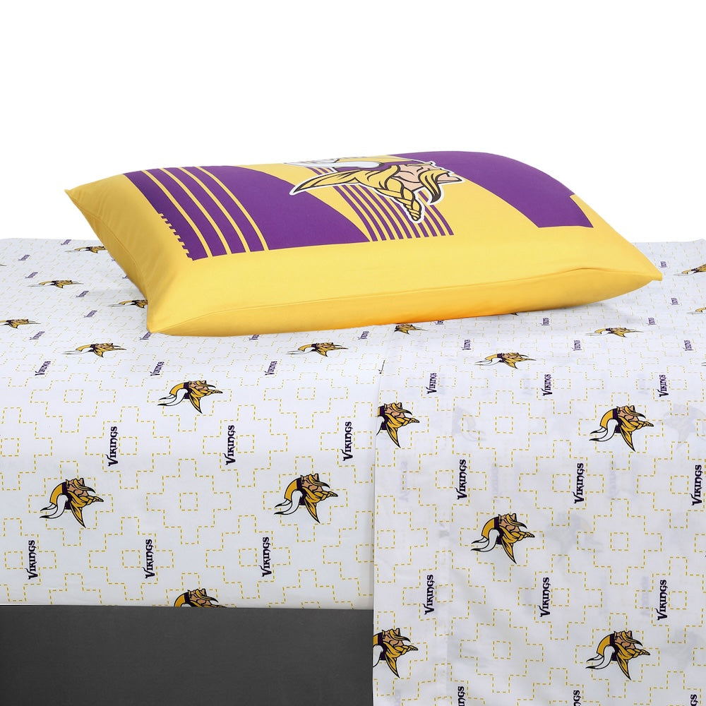 Minnesota Vikings twin bedding set sheets
