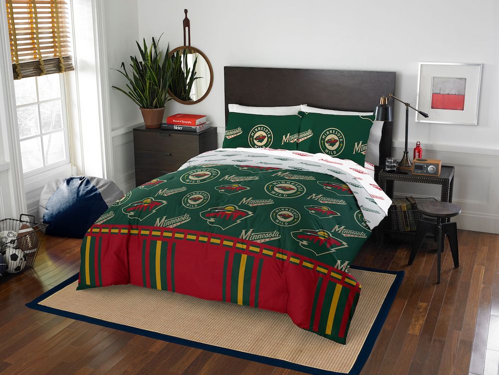 Minnesota Wild full size bed in a bag