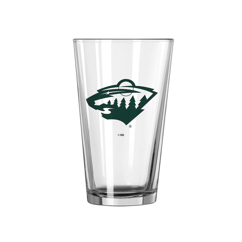 Minnesota Wild pint glass