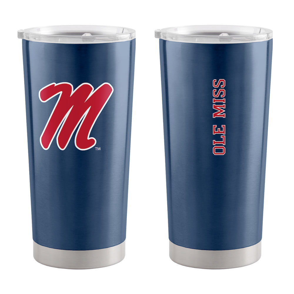 Mississippi Rebels 20 oz stainless steel travel tumbler