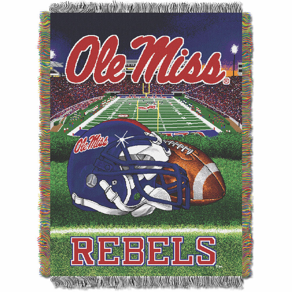 Mississippi Rebels woven home field tapestry