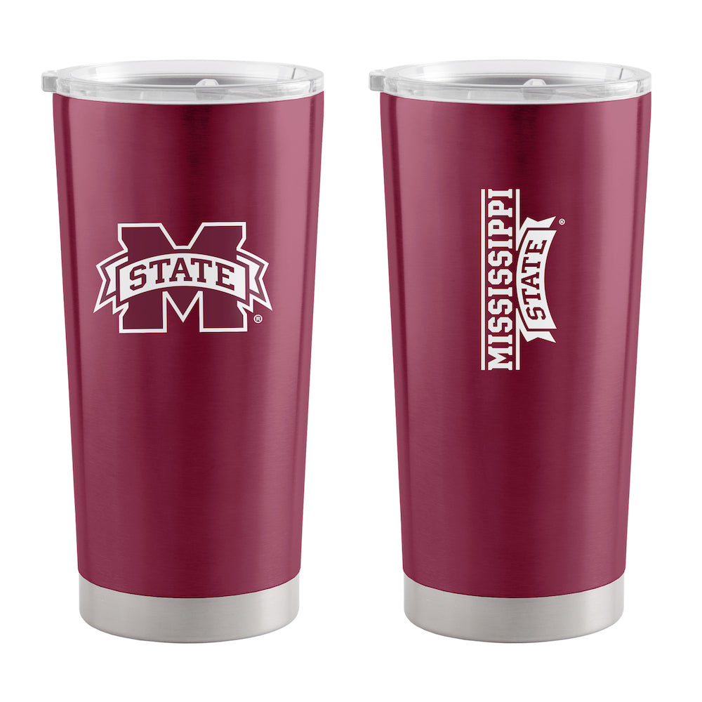 Mississippi State Bulldogs 20 oz stainless steel travel tumbler