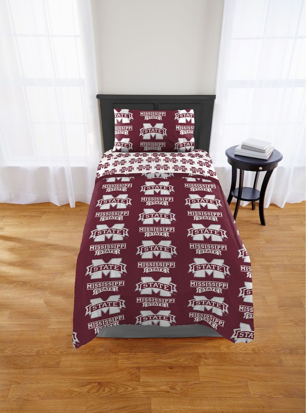 Mississippi State Bulldogs twin size bed in a bag