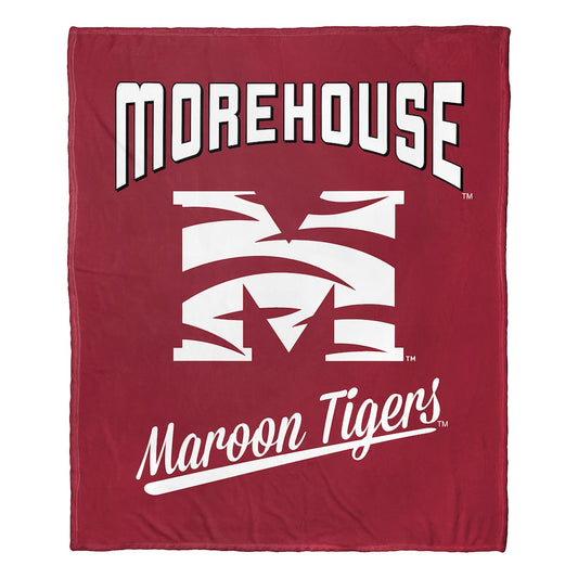 Morehouse Maroon Tigers official silk touch throw blanket