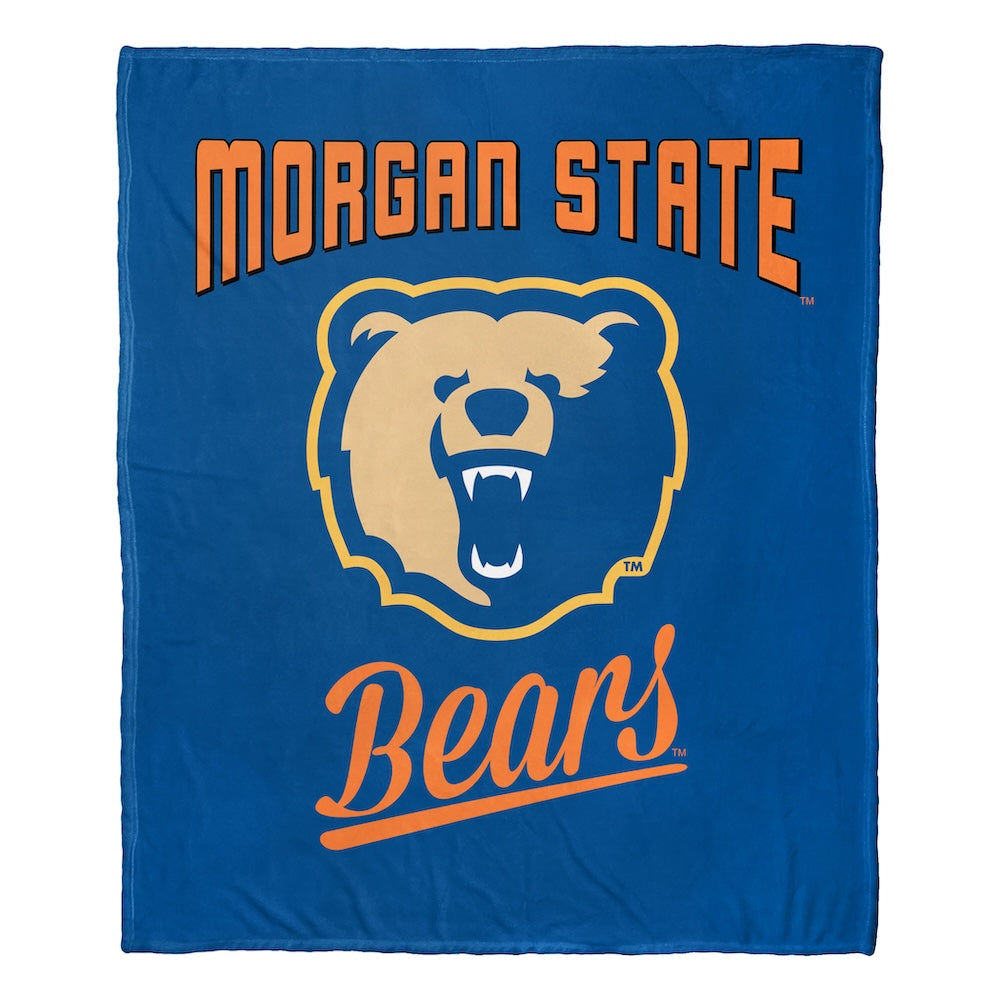 Morgan State Bears official silk touch throw blanket