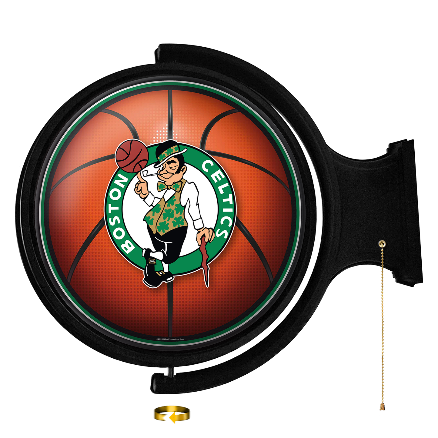 Boston Celtics Round Basketball Rotating Wall Sign