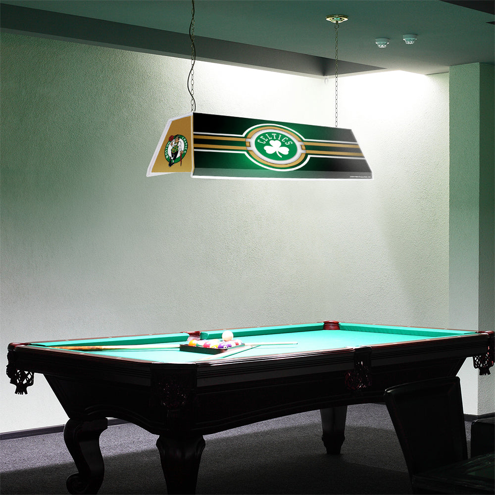 Boston Celtics Edge Glow Pool Table Light Room View