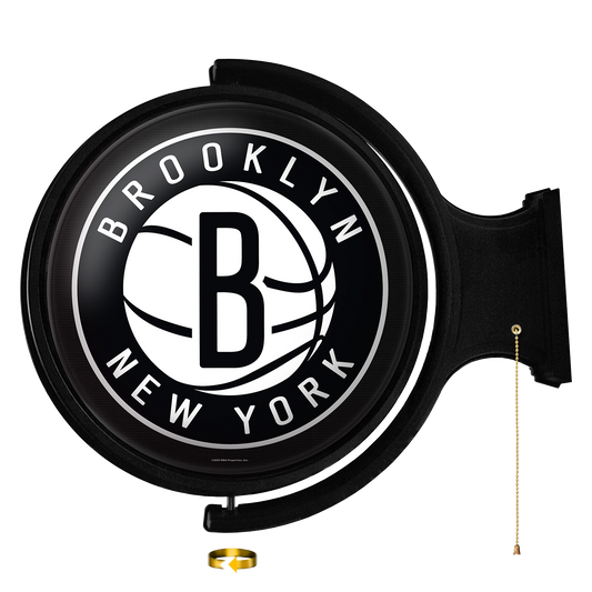 Brooklyn Nets Round Rotating Wall Sign