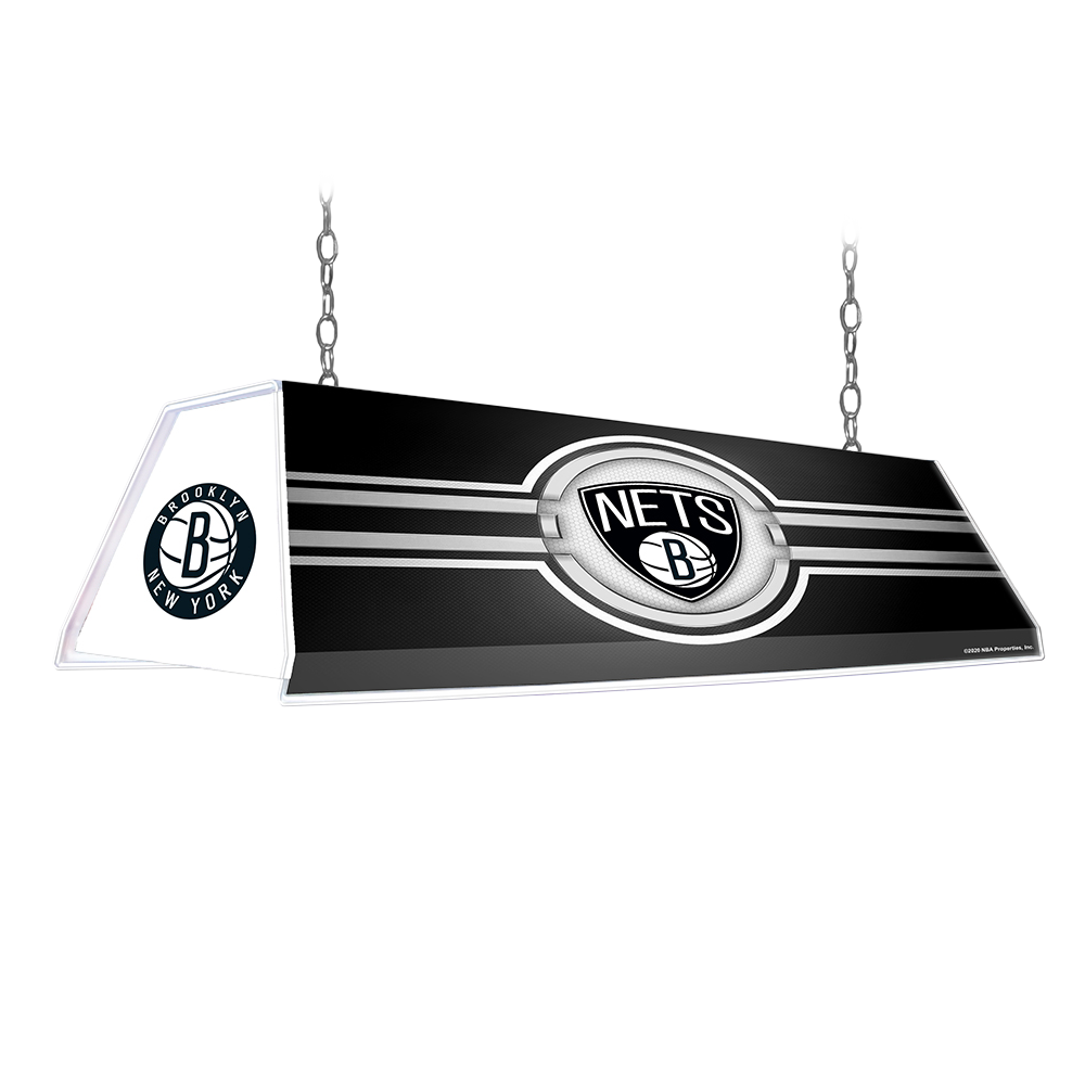 Buy NBA Brooklyn Nets Edge Glow Pool Table Billiards Light ProFootballStuff