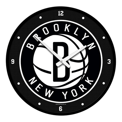 Brooklyn Nets Round Wall Clock