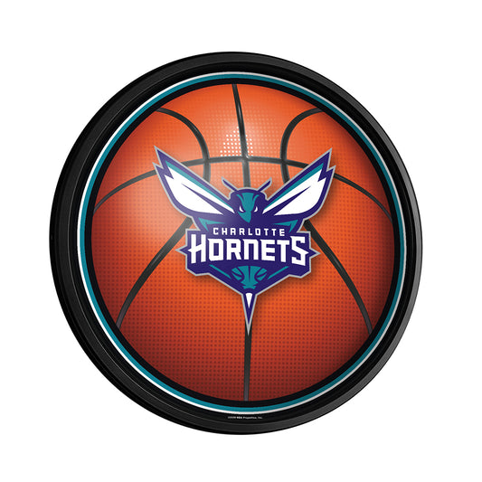 Charlotte Hornets Basketball Slimline Round Lighted Wall Sign