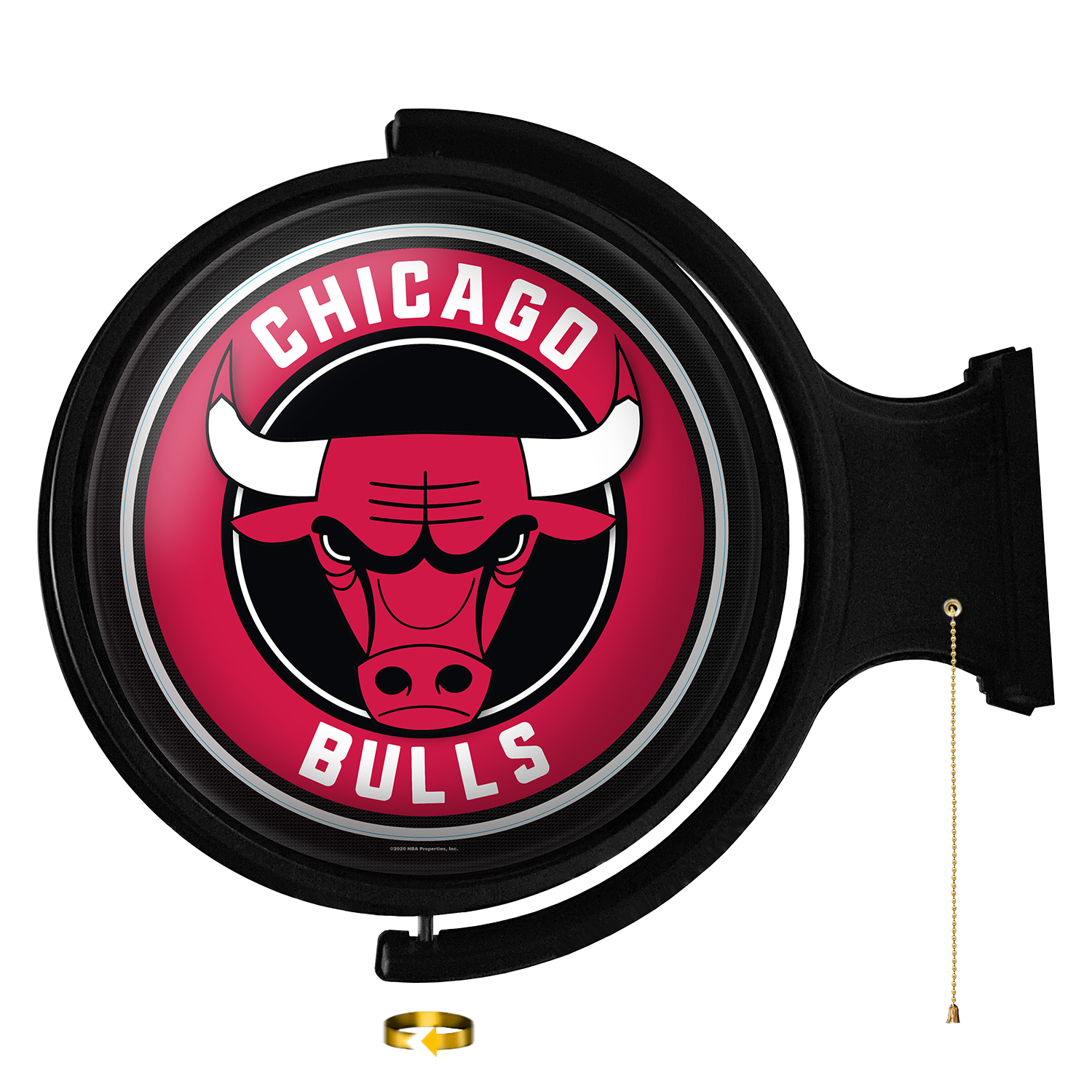 Chicago Bulls Round Rotating Wall Sign